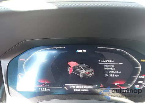 2022 BMW M3 Competition from USA, damaged, VIN WBS33AY04NFM25393